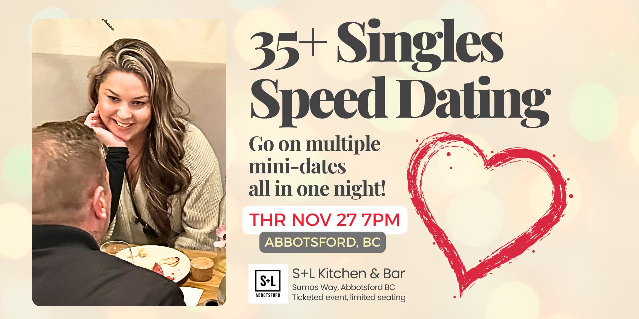 Abbotsford 35+ Singles Speed Dating Nov 2025