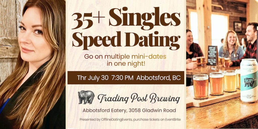 35+ Singles Speed Dating Abbotsford July 2026